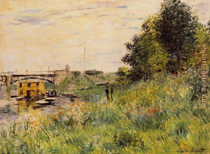 Claude Monet The Banks of the Seine at the Argenteuil Bridge